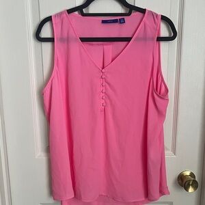 Apt. 9 Vibrant Pink Button-Front Blouse